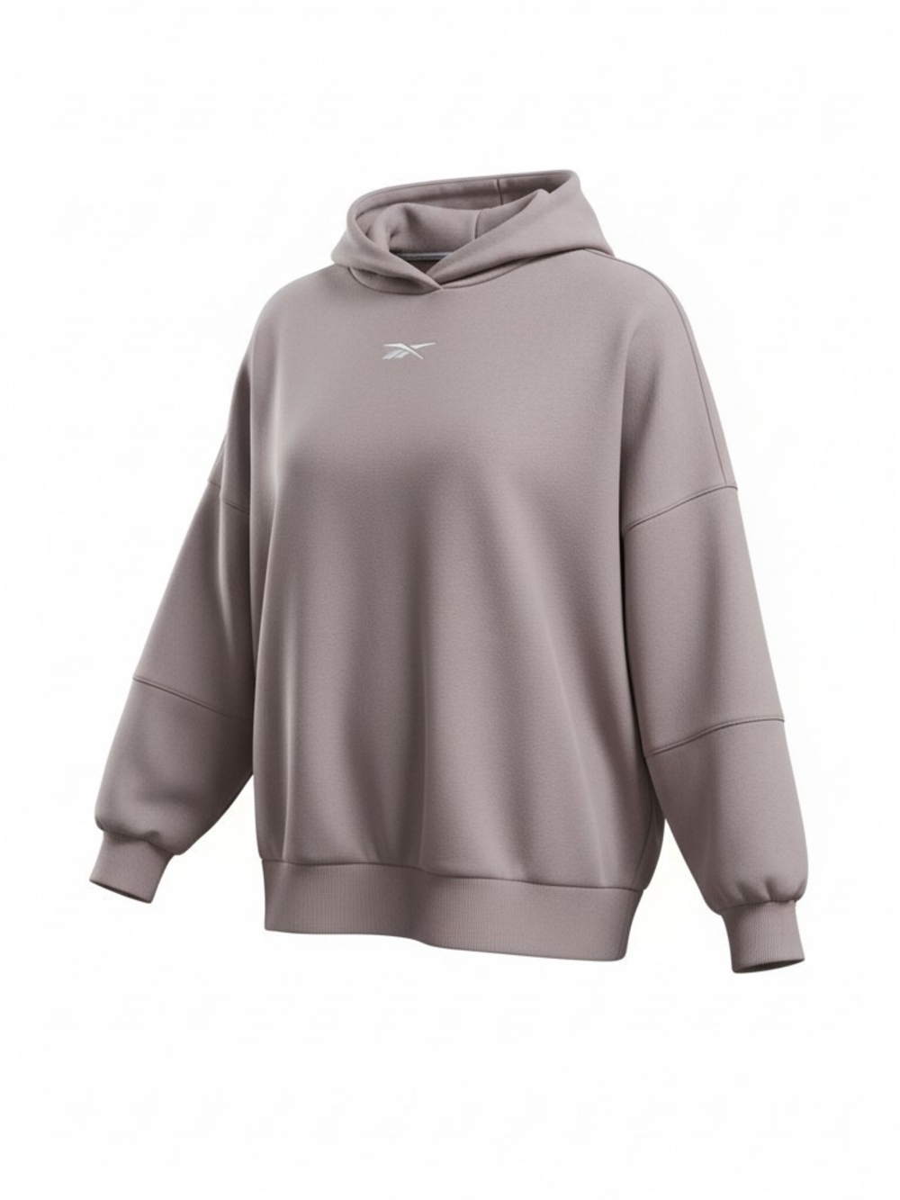 Reebok Women's Taupe-Light Oversized Hoodie Sweatshirt & Sweatpants Set